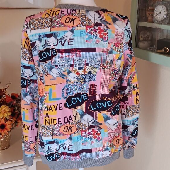 Marcus Lupfer Have a Nice Day Sweatshirt Y2K - Picture 5 of 12